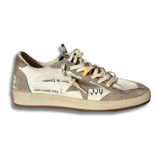 GOLDEN GOOSE “WHITE – BROWN STAR”